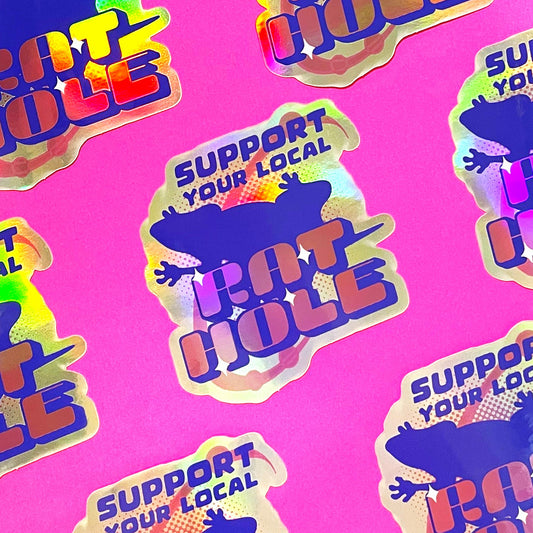 Rat Hole Sticker