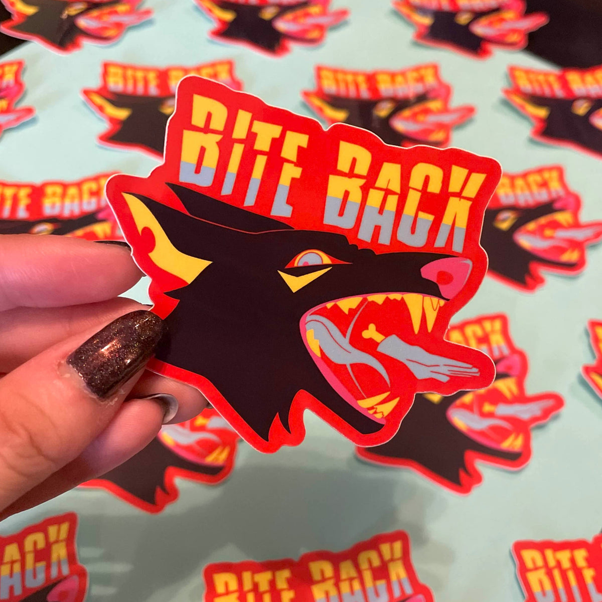 Bight Back Sticker Bite Back Sticker – hamgogi
