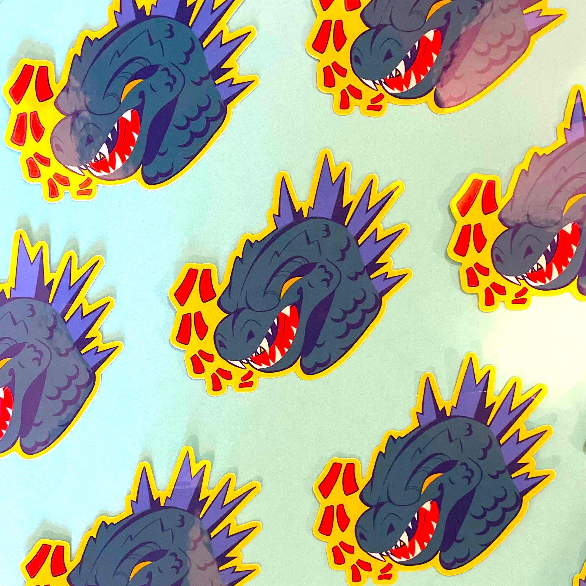 Godzilla Evolved Sticker Godzilla Sticker – hamgogi